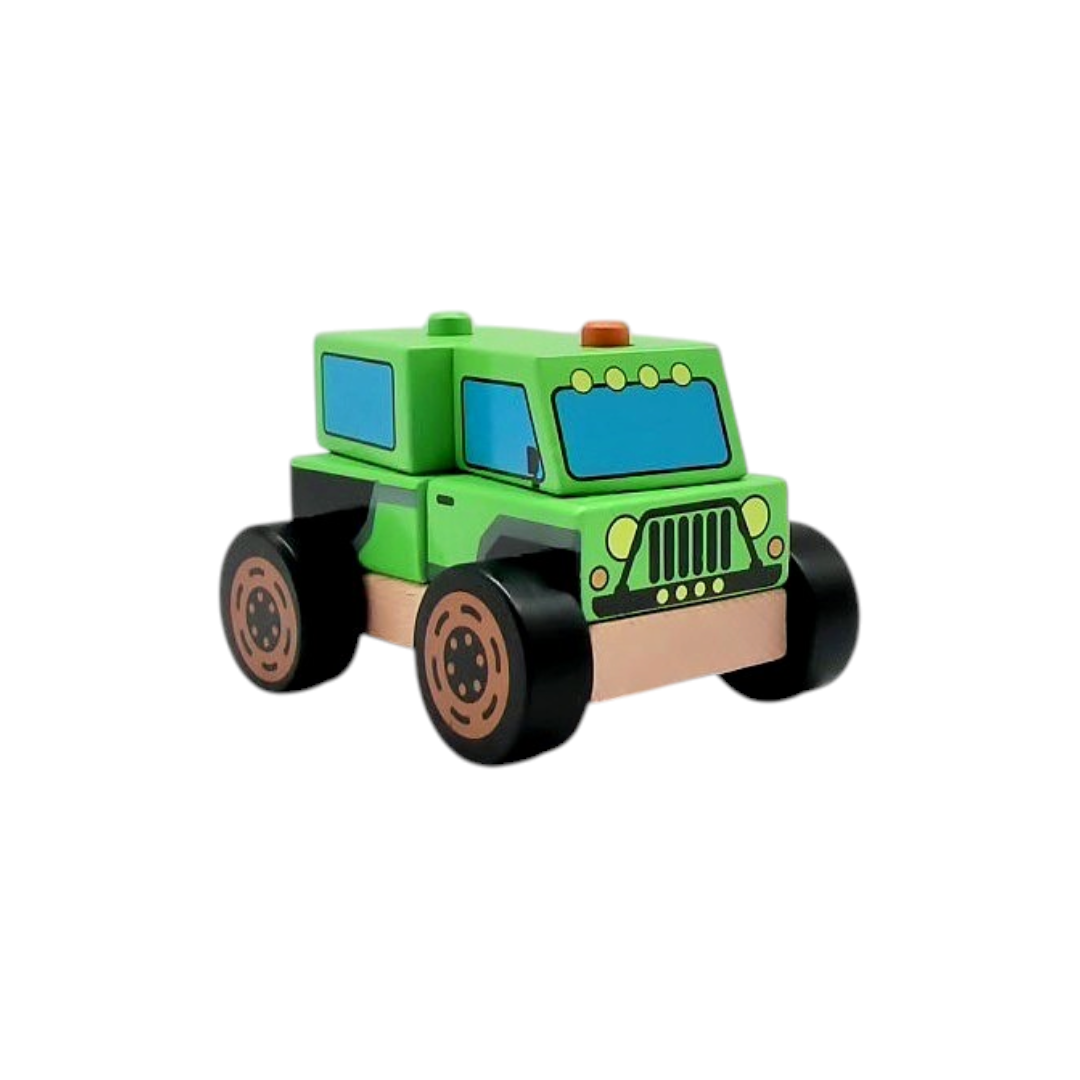 Véhicule jeep - 4x4 en bois modulaire