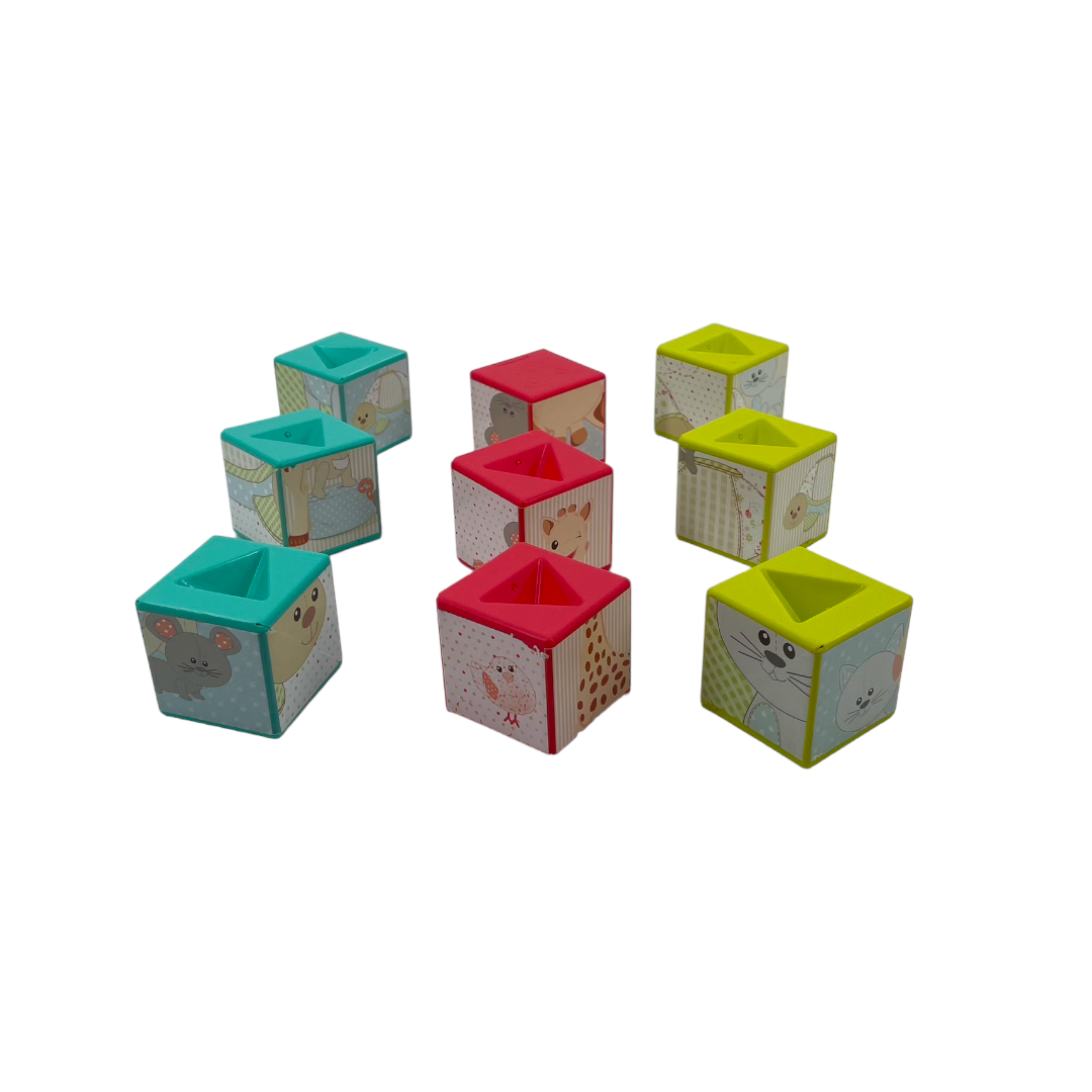 Vulli - Sophie la Girafe - Puzzle cubes empilables