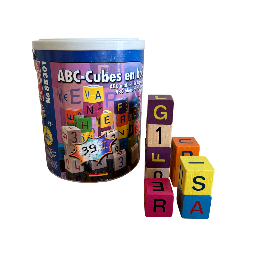 Heories - Happy Color - Cubes alphabet en bois