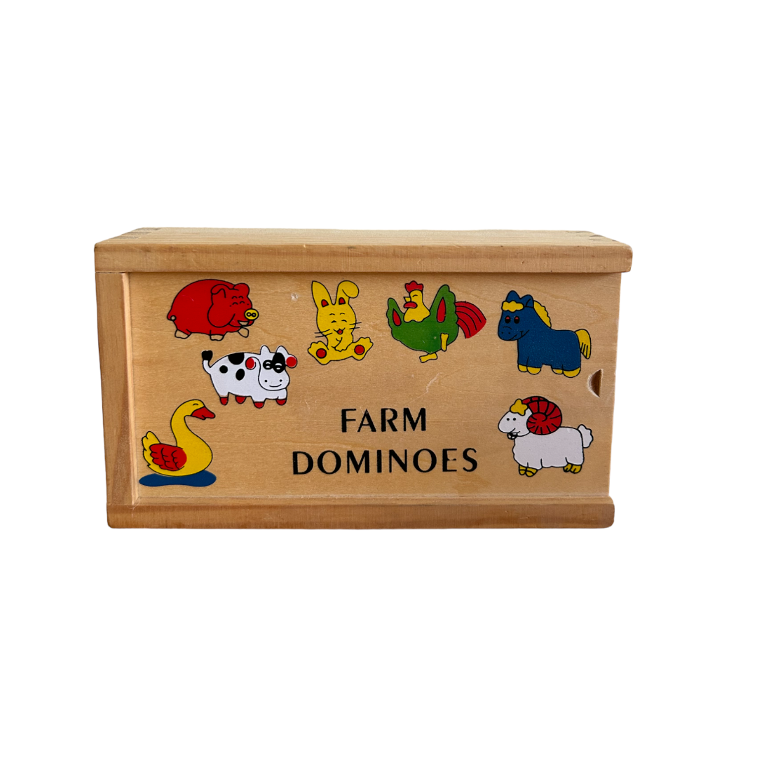Domino en bois ferme - Farm dominoes