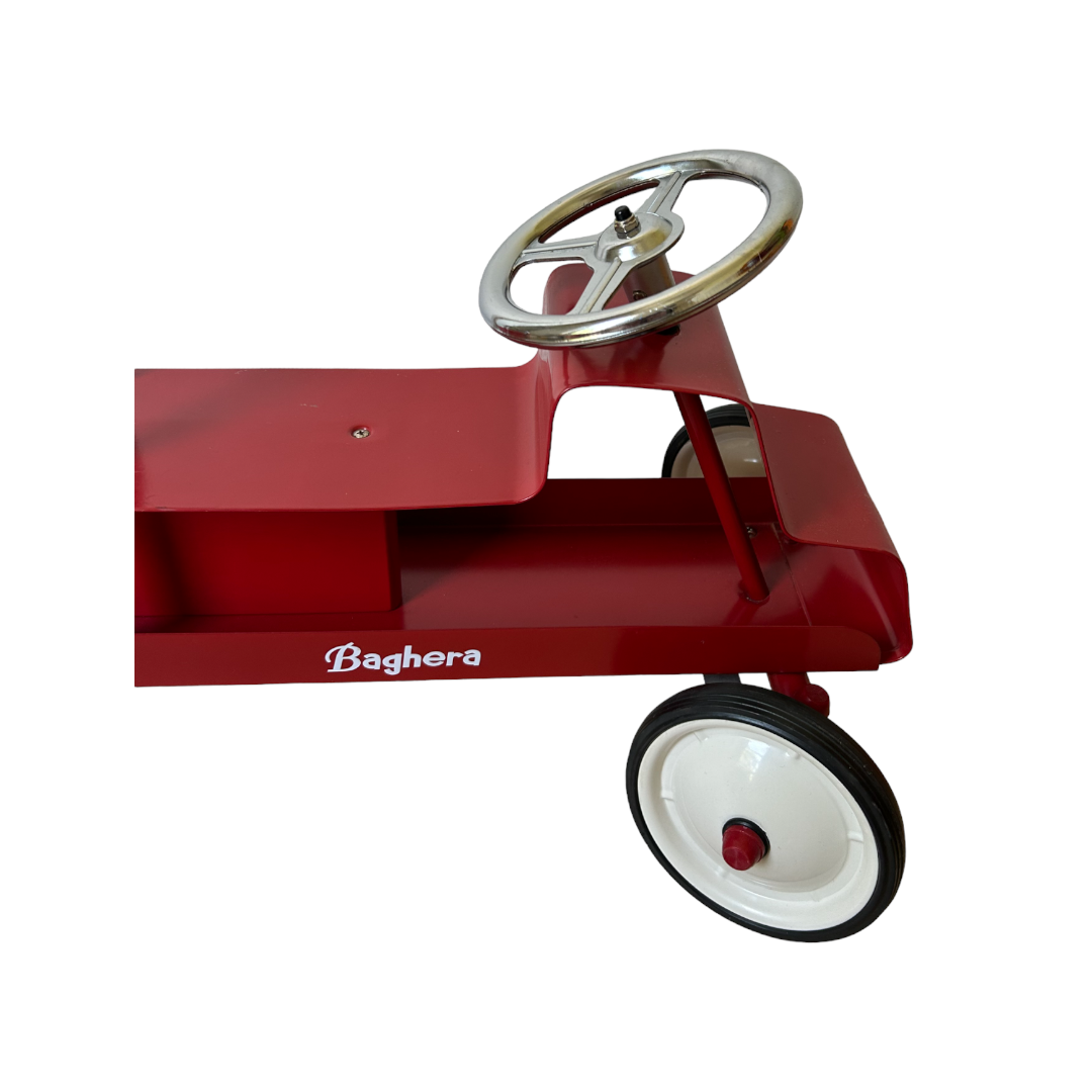 Baghera - Porteur voiture rouge rétro
