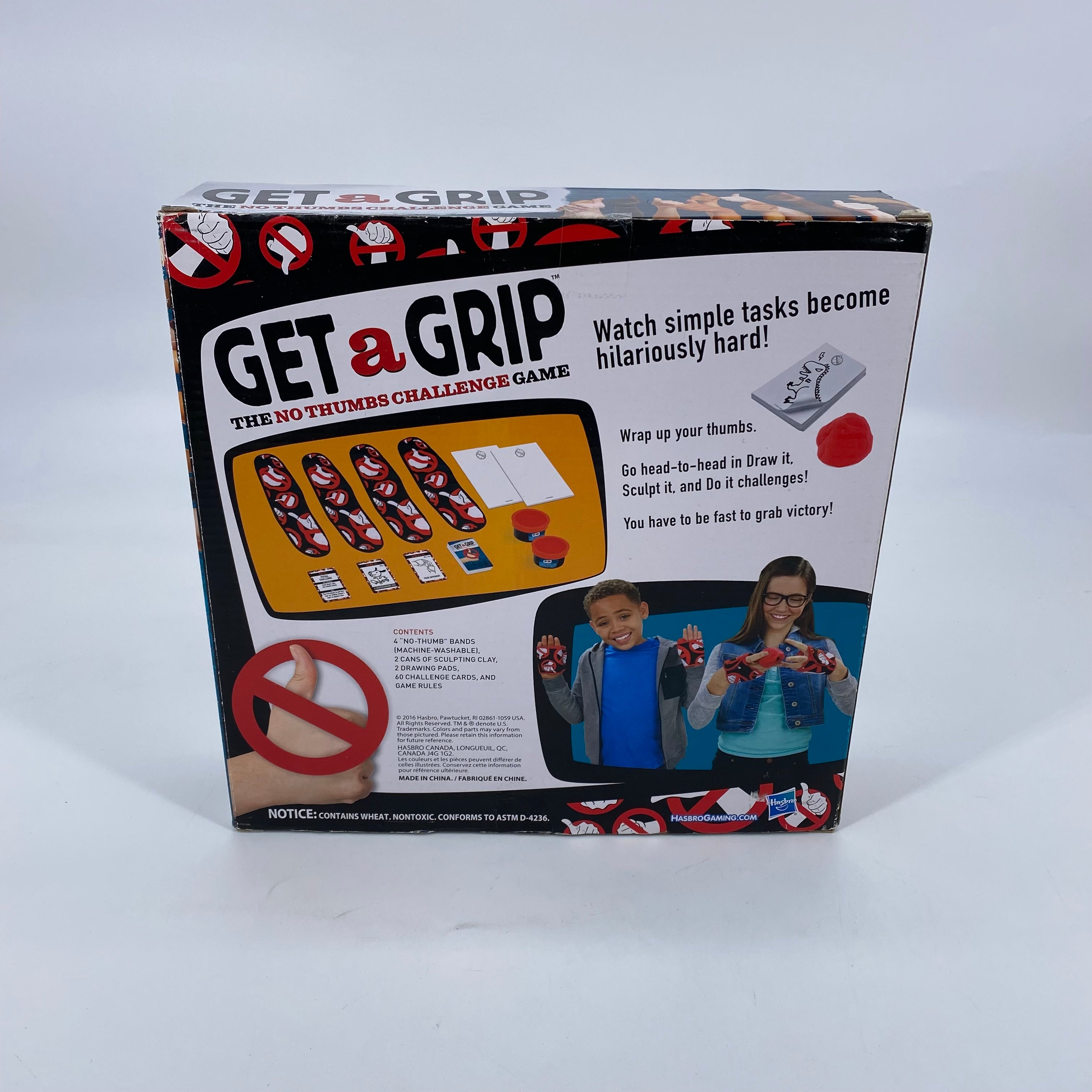Get a grip - The no thumbs challenge game- Édition 2016