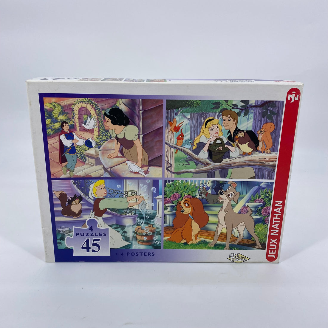 Puzzle Disney - Princesses &amp; animaux - 4x45 pièces- Édition 1997