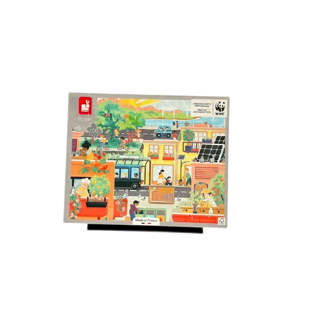 Puzzle - Ville verte - 100 pièces