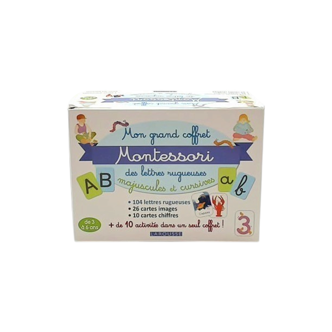 Mon grand coffret Montessori - Lettres rugueuses
