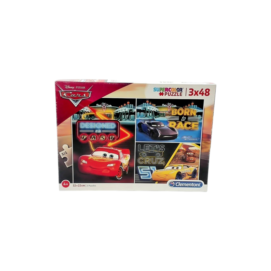 Puzzle - Cars - 3x48 pièces