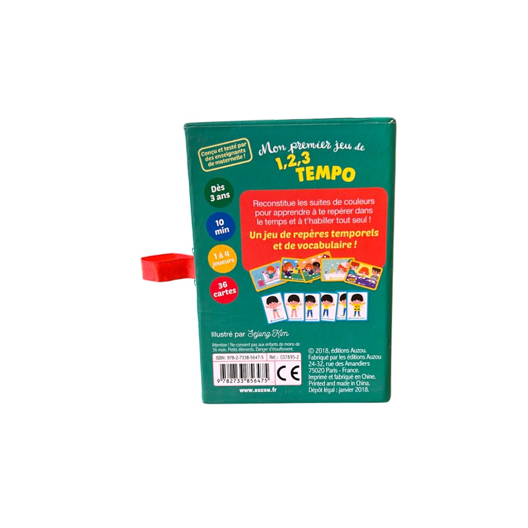 Mon premier jeu de 1,2,3 tempo - Se repérer dans le temps- Édition 2018