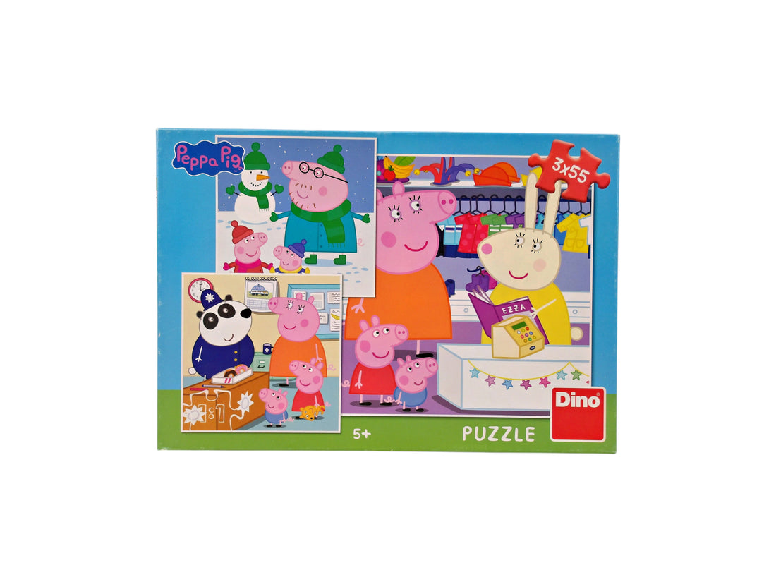 Puzzle - Peppa Pig - 3x55 pièces- Édition 2003