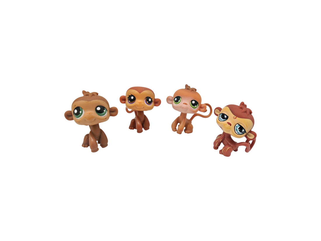 Figurines - Singes - Little Pet Shop - x4