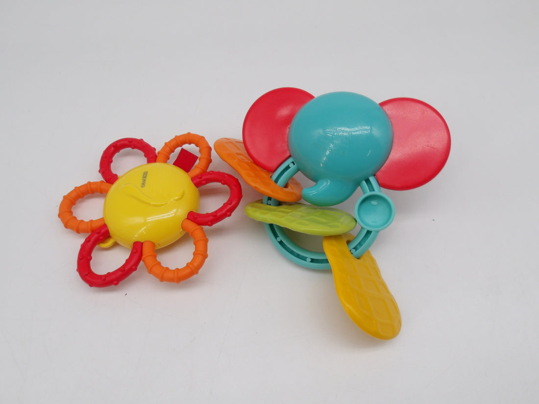 Hochets - Lion et éléphant - x2