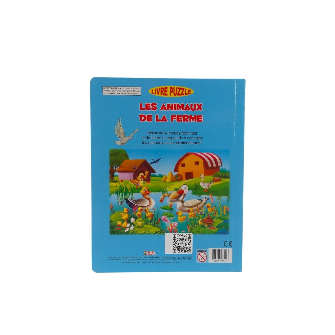 Puzzle livre - Les animaux de la ferme - 6x49 pièces - Édition 2013