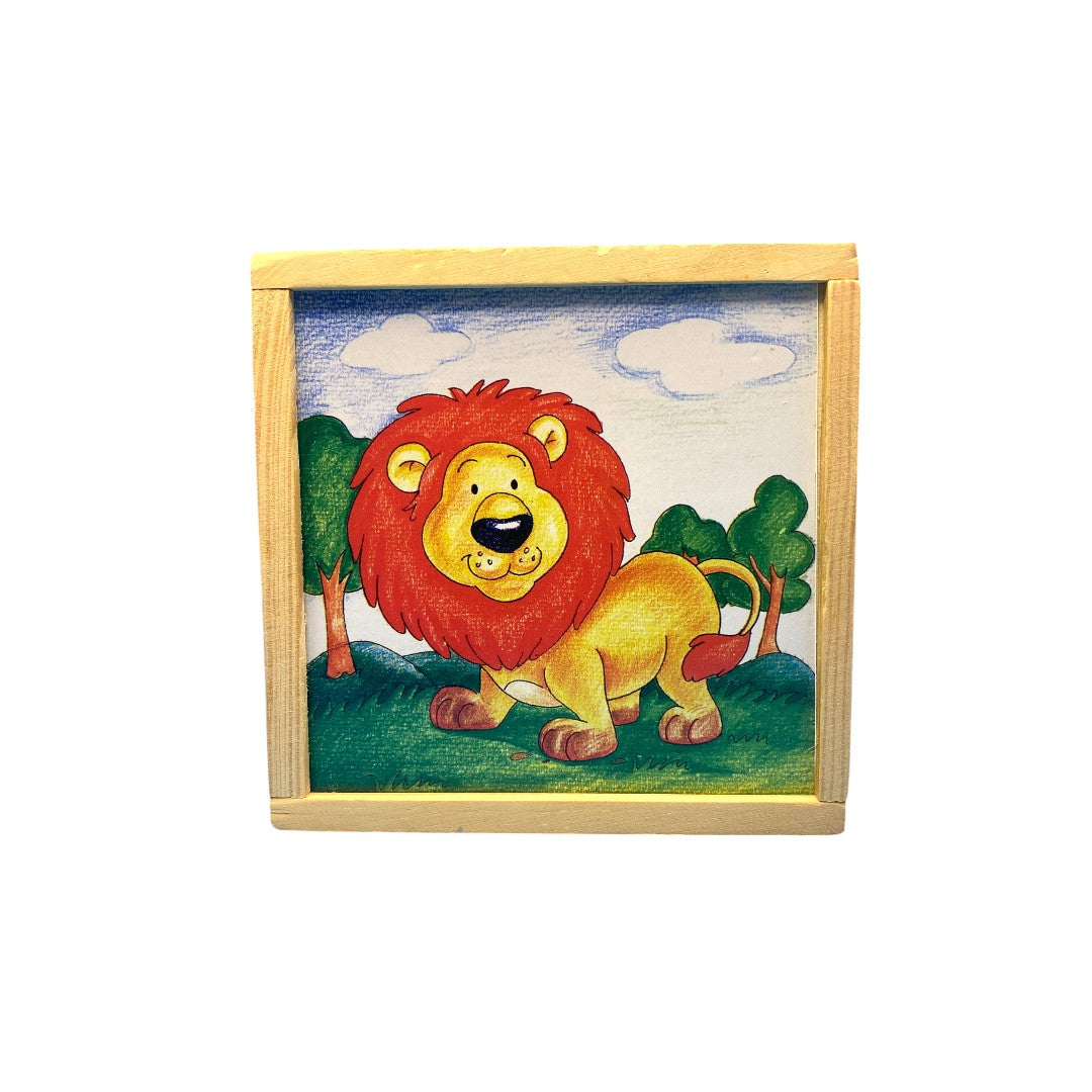 Puzzle cubes - Animaux de la savane - x6