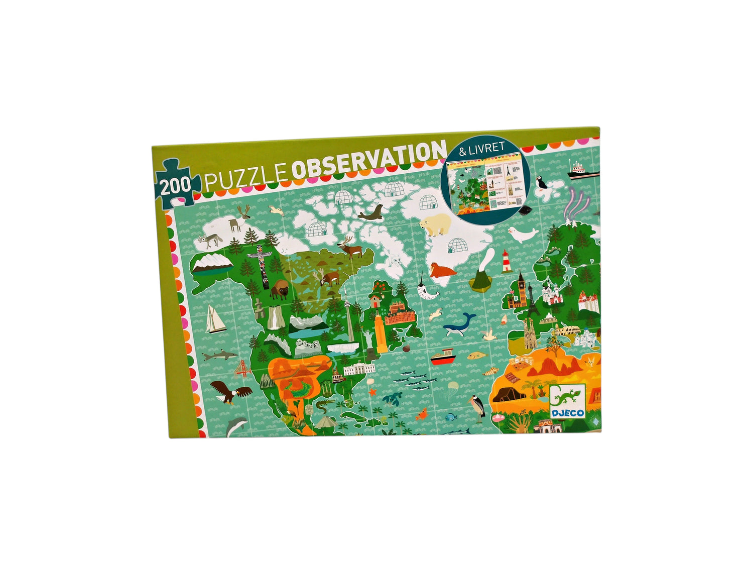 Puzzle observation - Tour du Monde - 200 pièces