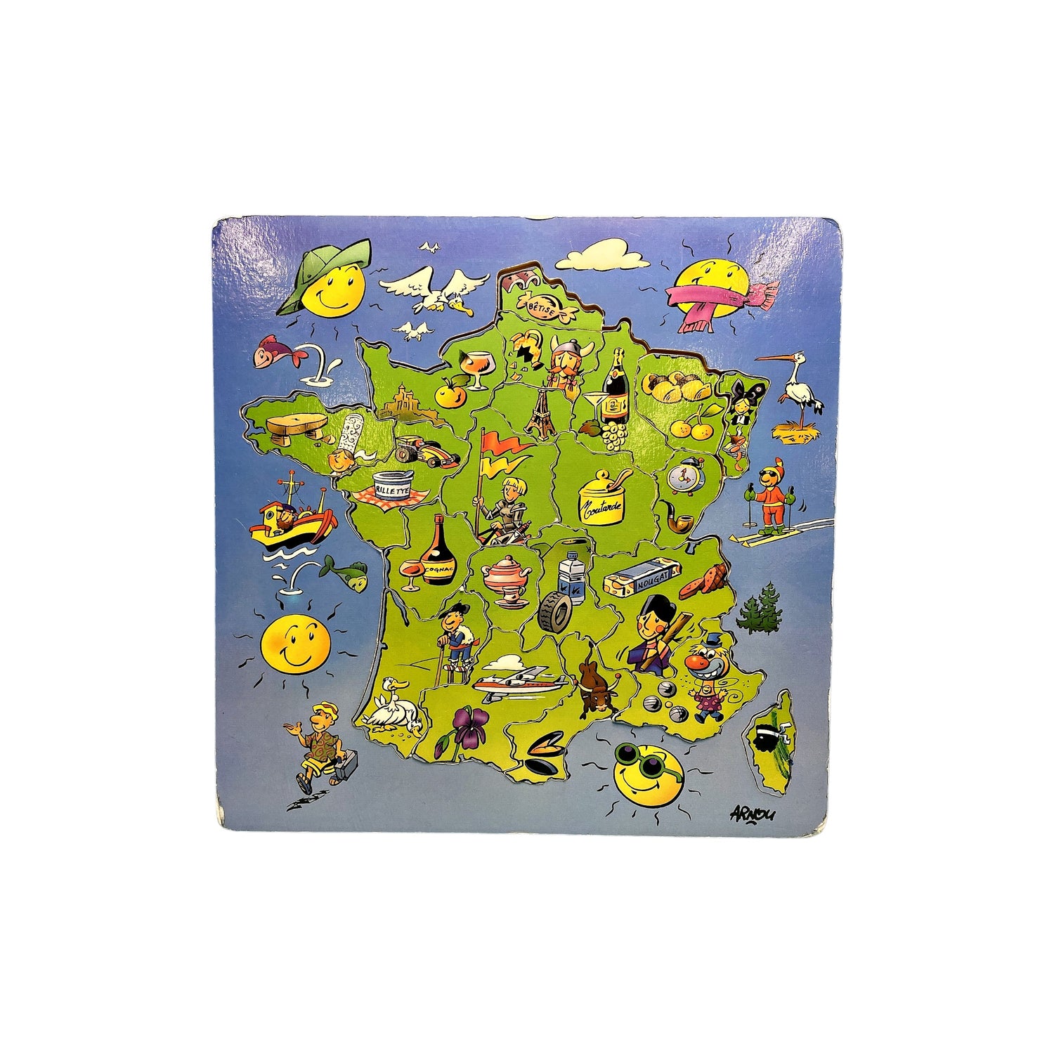 Puzzle en bois - La France - 21 pièces