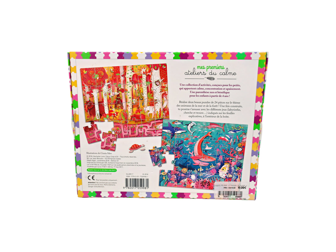 Puzzle observation - Animaux - 2 x 24 pièces- Édition 2018