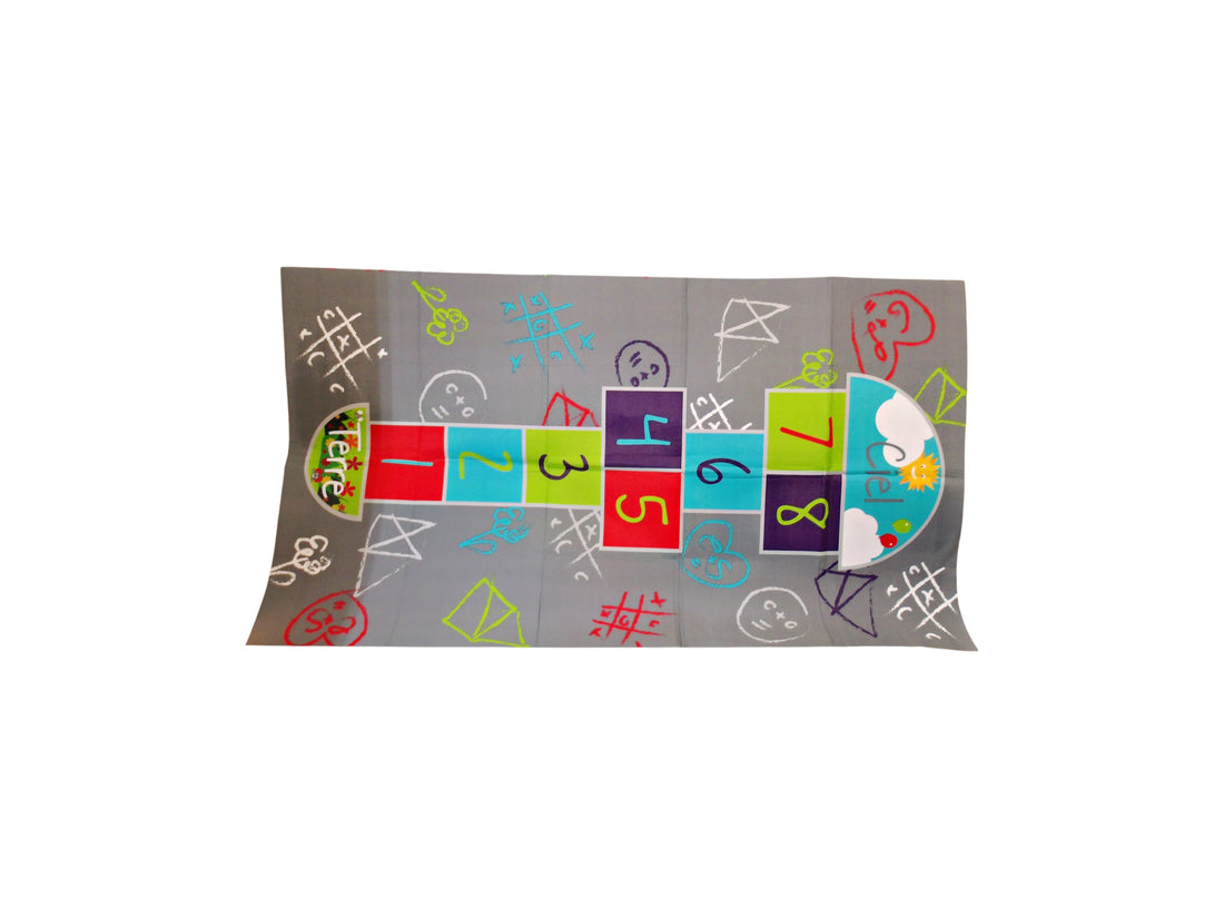 Tapis marelle en tissu