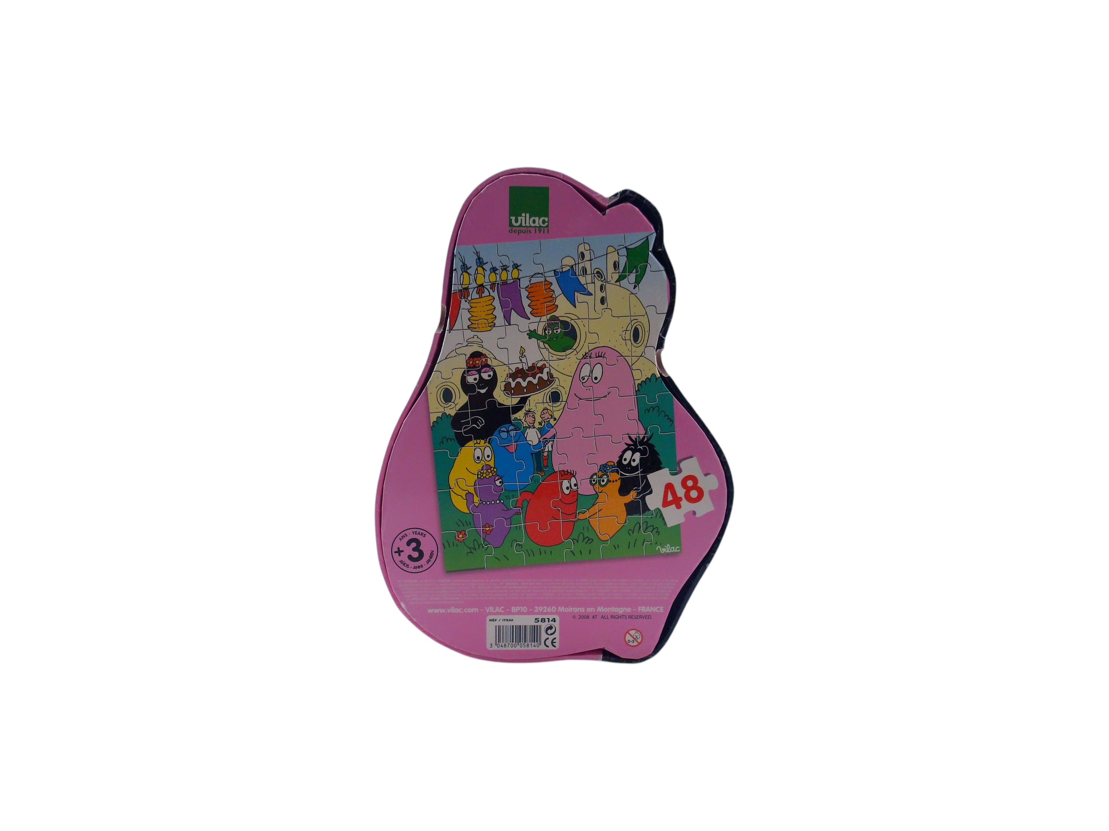 Puzzle bois - Barbapapa - 48 pièces- Édition 2008