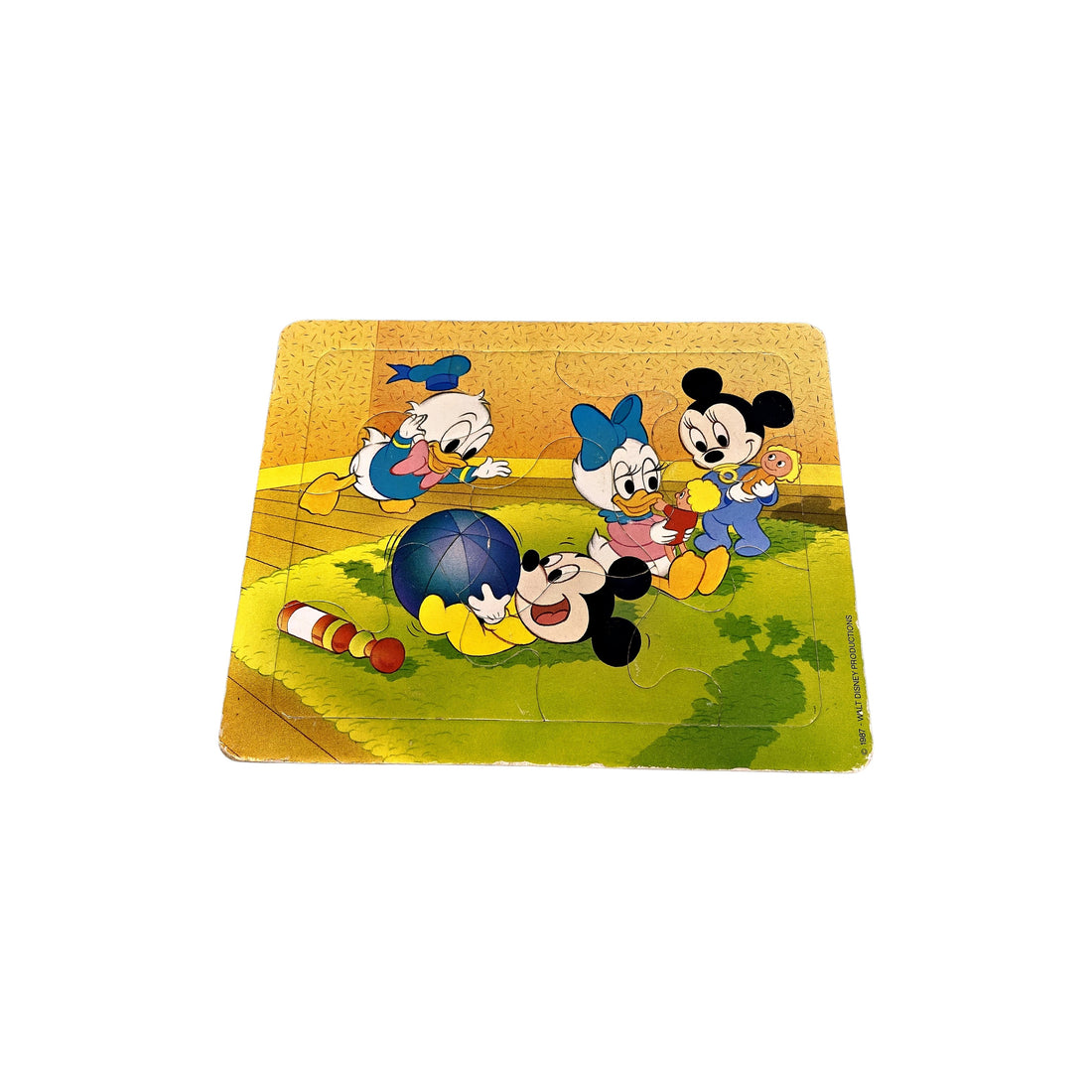 Puzzle cadre - Mickey Minnie Baby - 9 pièces