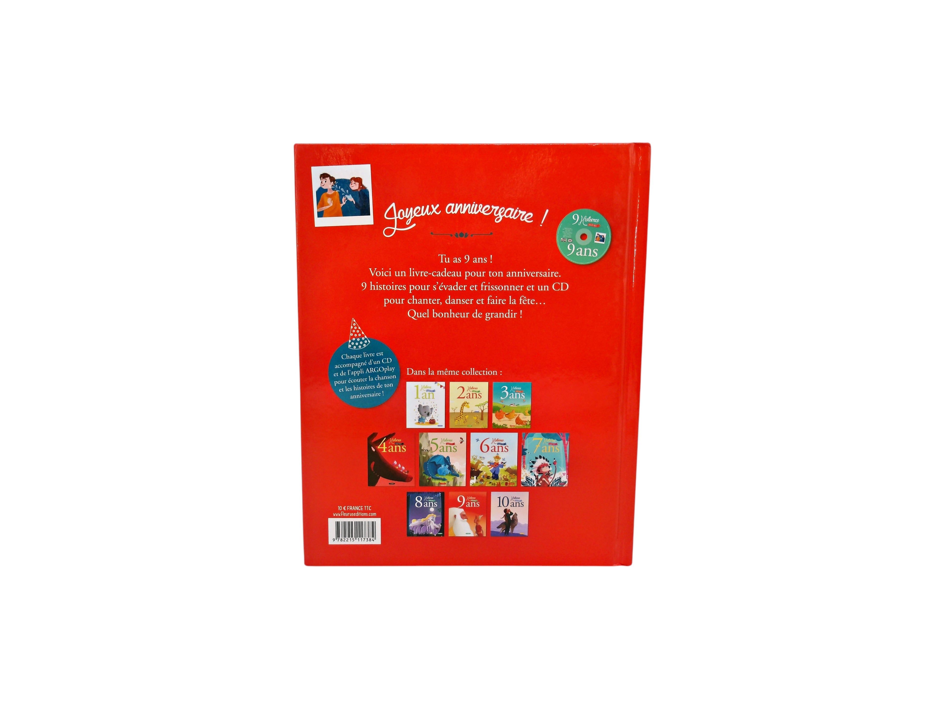 9 Histoires pour mes 9 ans - Livre CD