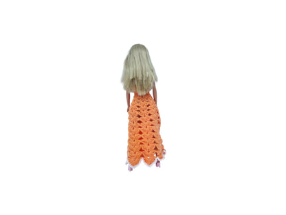 Barbie - Robe orange et lots tenues