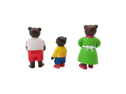 Figurines - Famille Petit Ours Brun - x3