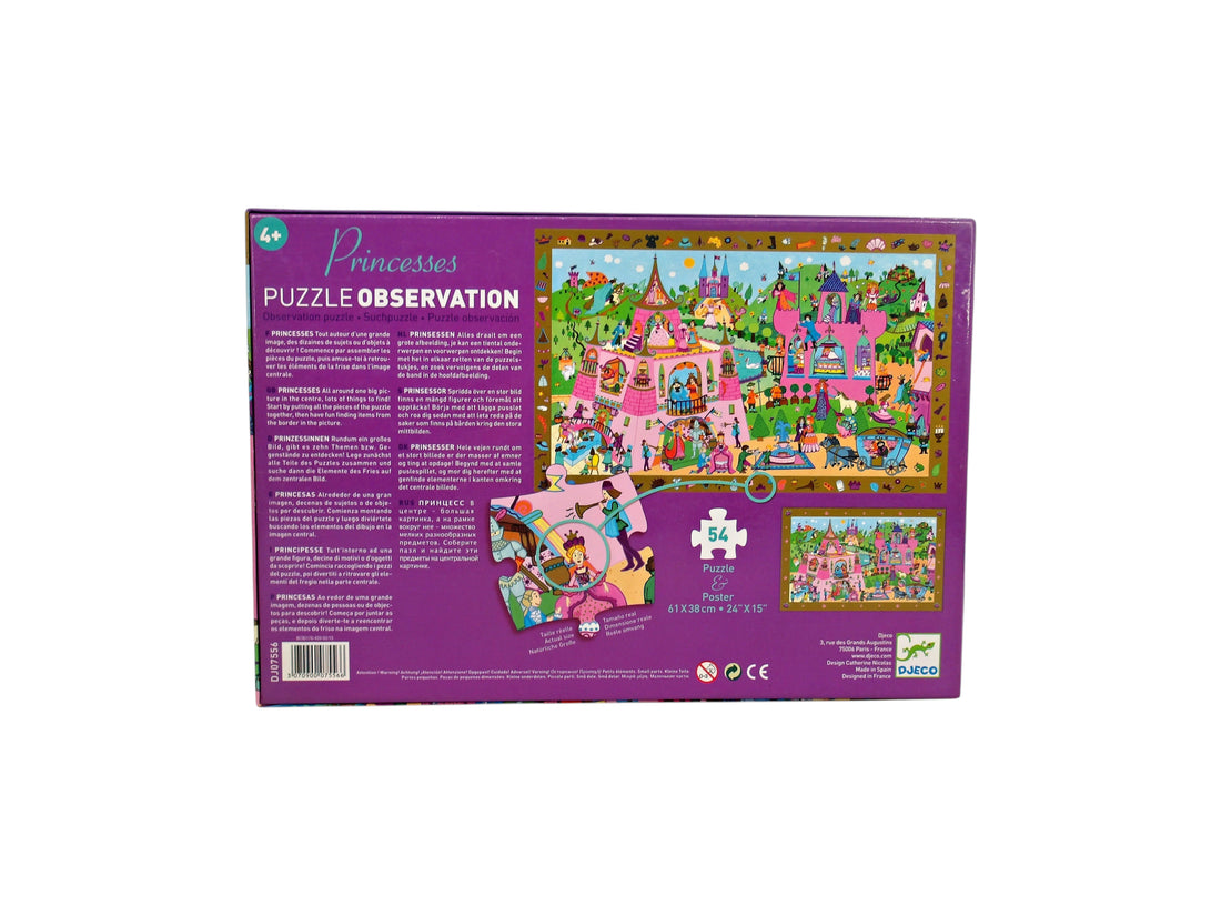 Puzzle observation - Princesses - 54 pièces