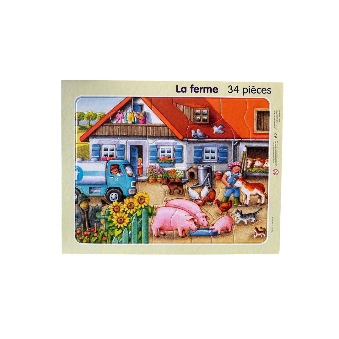 Puzzle cadre - La ferme - 34 pièces