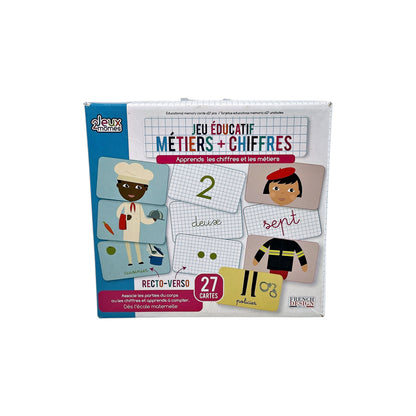 Cartes éducatives métiers et chiffres
