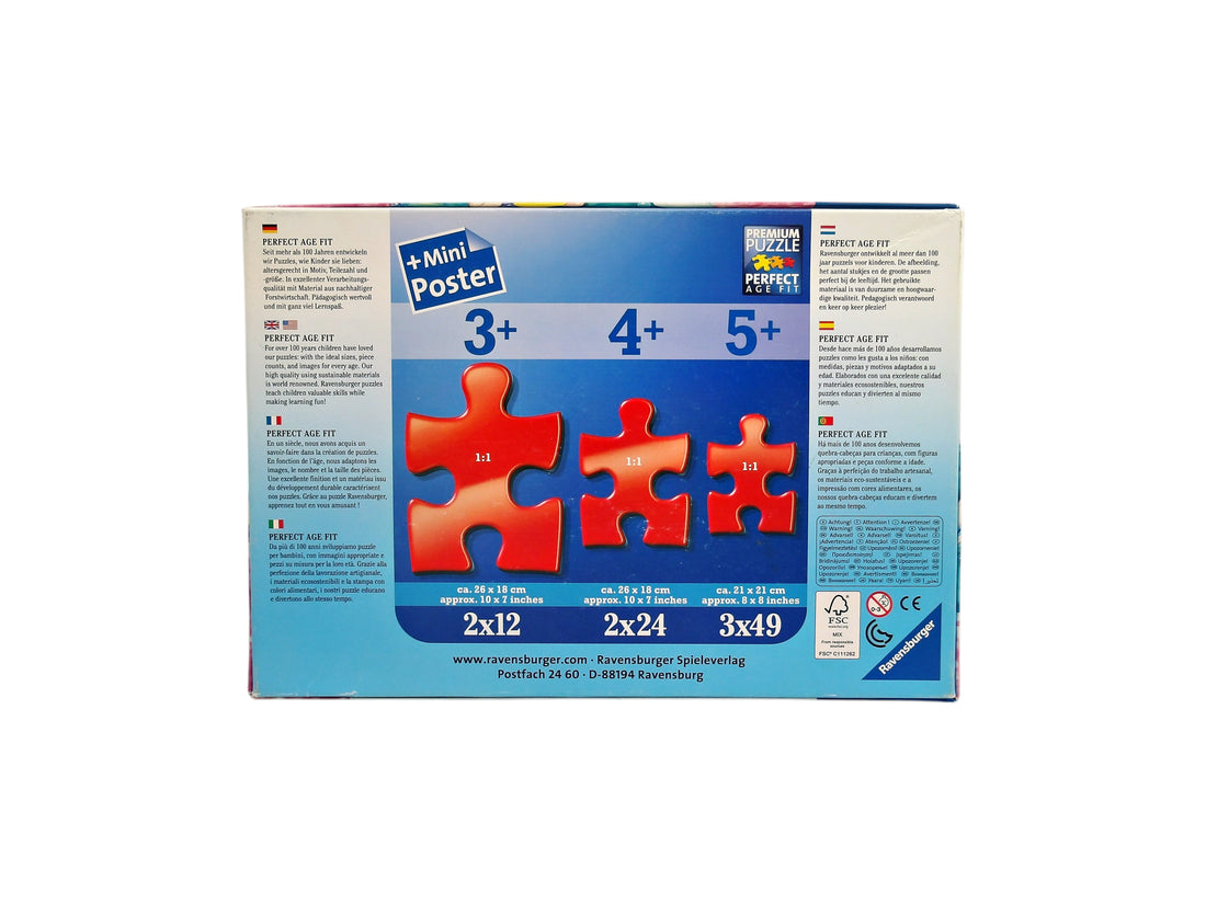 Puzzle Disney - Princesses - 3x49 pièces- Édition 2016