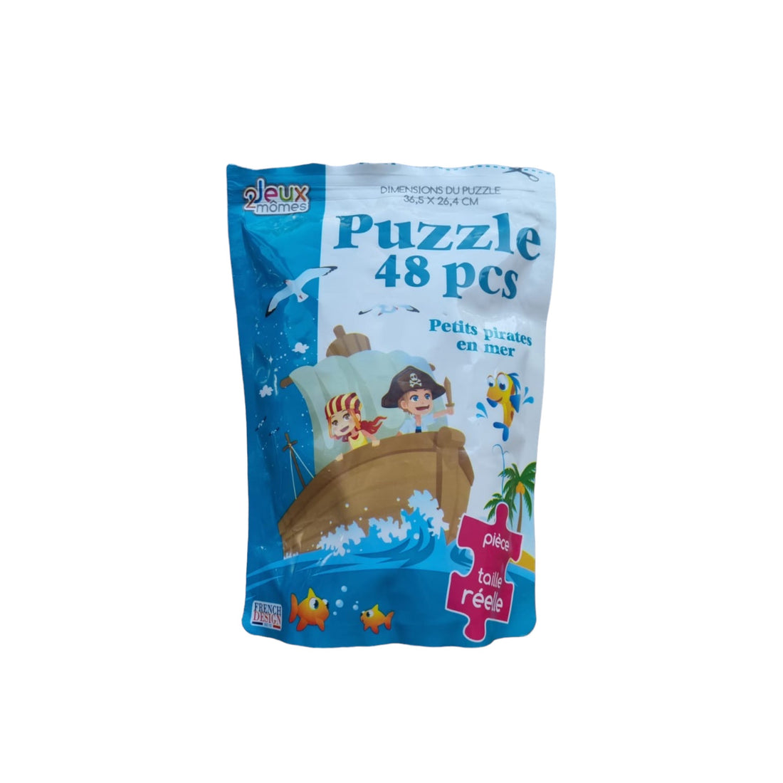 Puzzle - Petits pirates en mer - 48 pièces