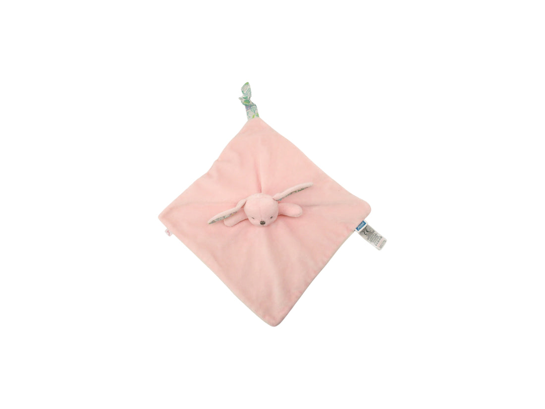 Doudou plat - Lapin rose