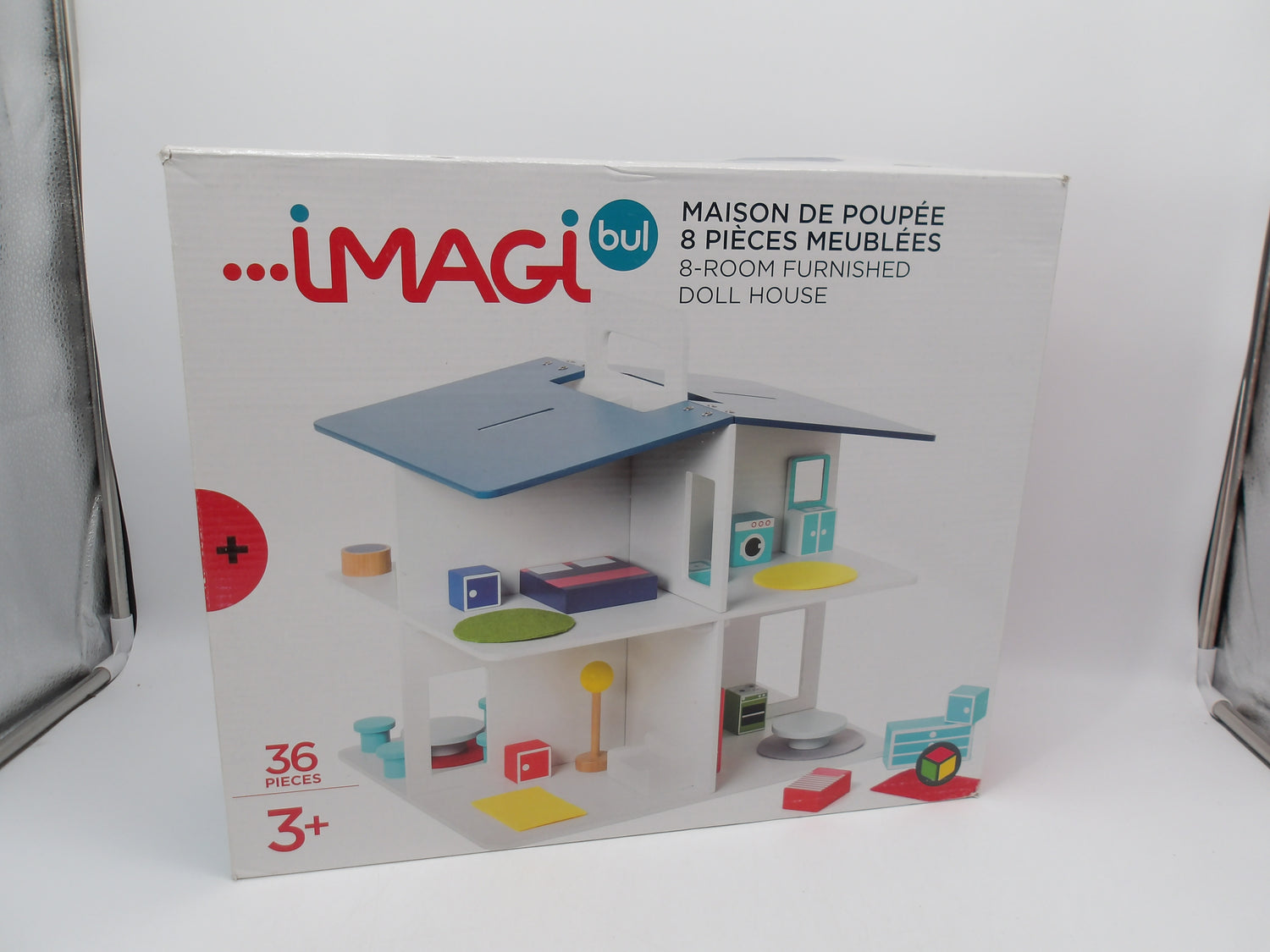 Imagibul - Maison de poupée  - 8 pièces meublées