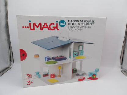 Imagibul - Maison de poupée  - 8 pièces meublées