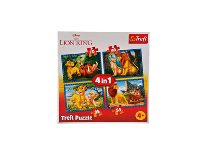 Puzzles évolutifs - Le Roi Lion x 4