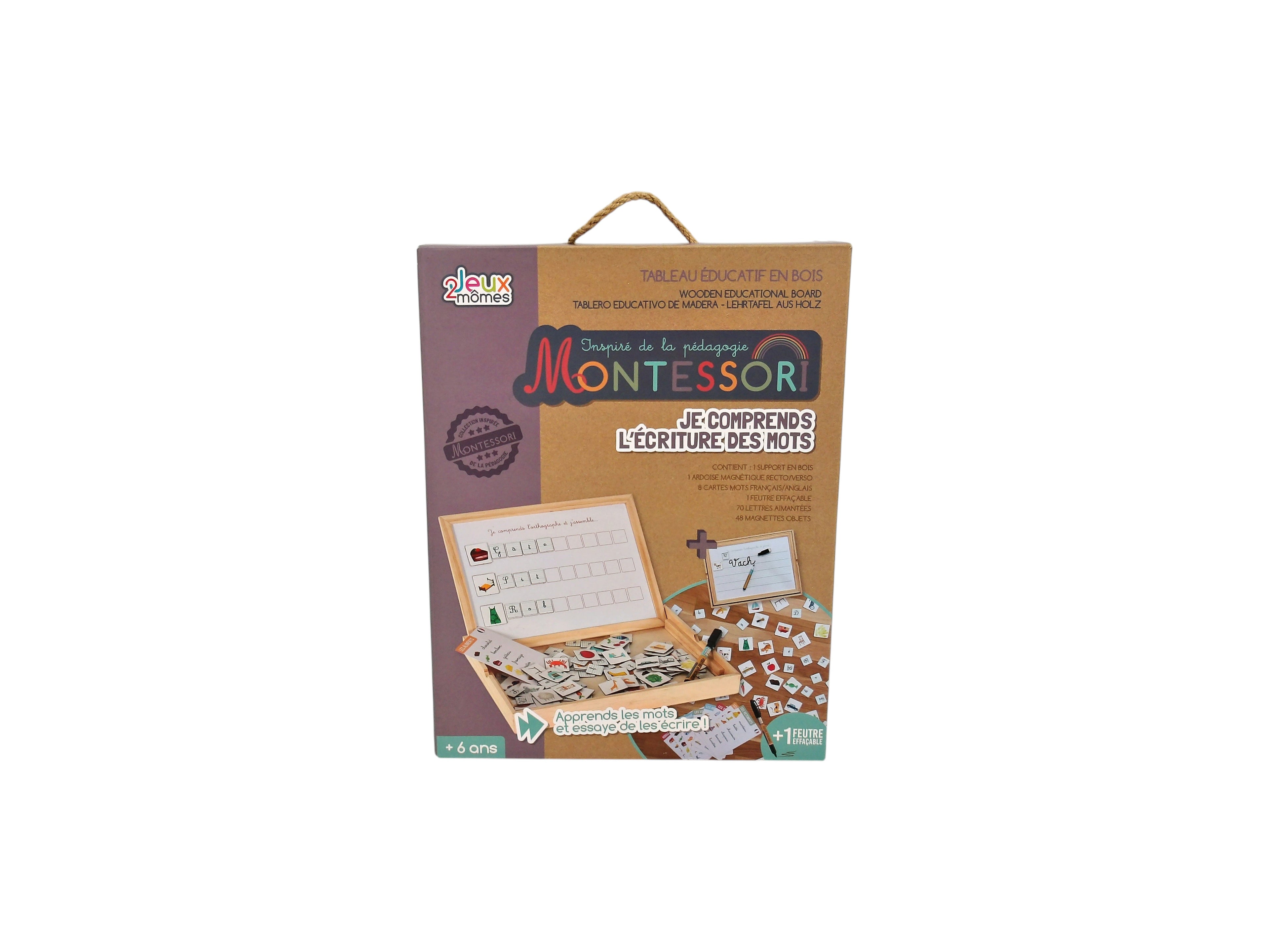 Tableau éducatif en bois - Je comprends les lettres