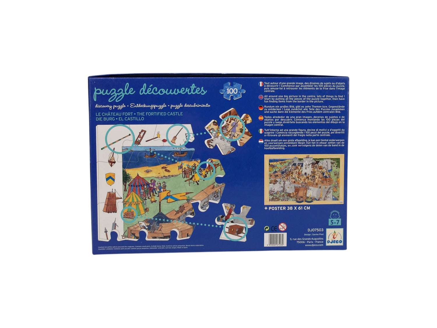 Puzzle découvertes - Le château fort - 100 pièces 