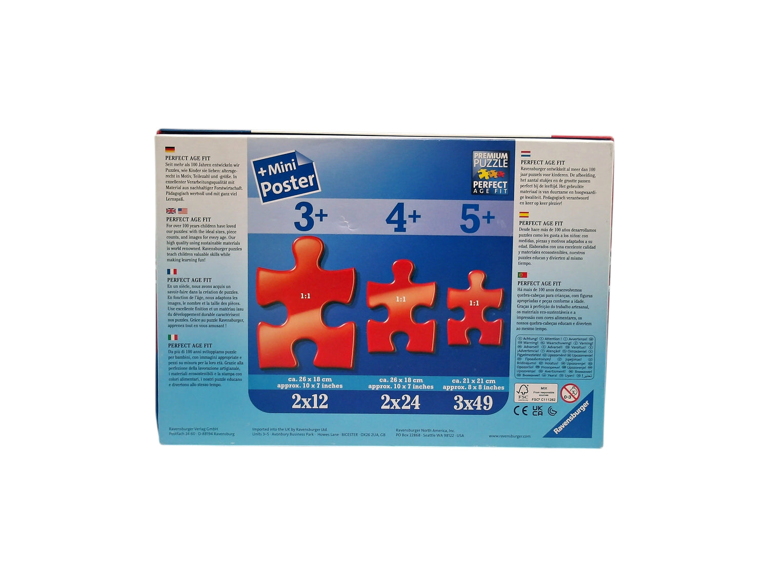 Puzzle - Tout le monde aime Mickey - 3x49 pièces