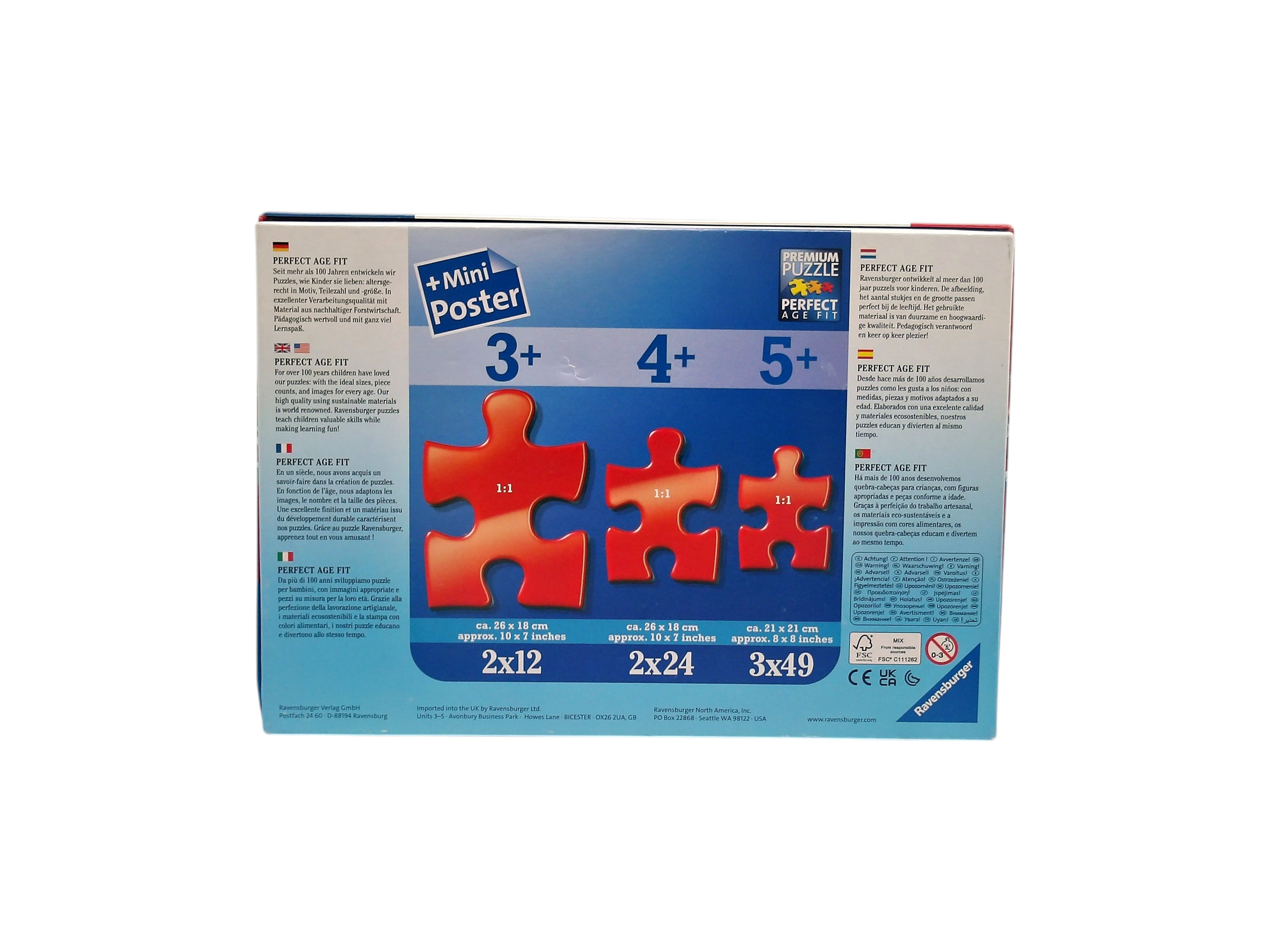 Puzzle - Tout le monde aime Mickey - 3x49 pièces