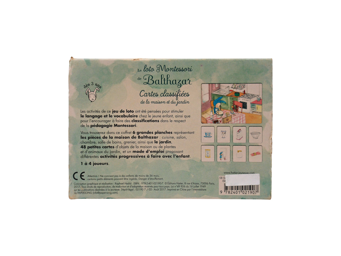 Le loto Montessori de Balthazar et de Pépin- Édition 2017