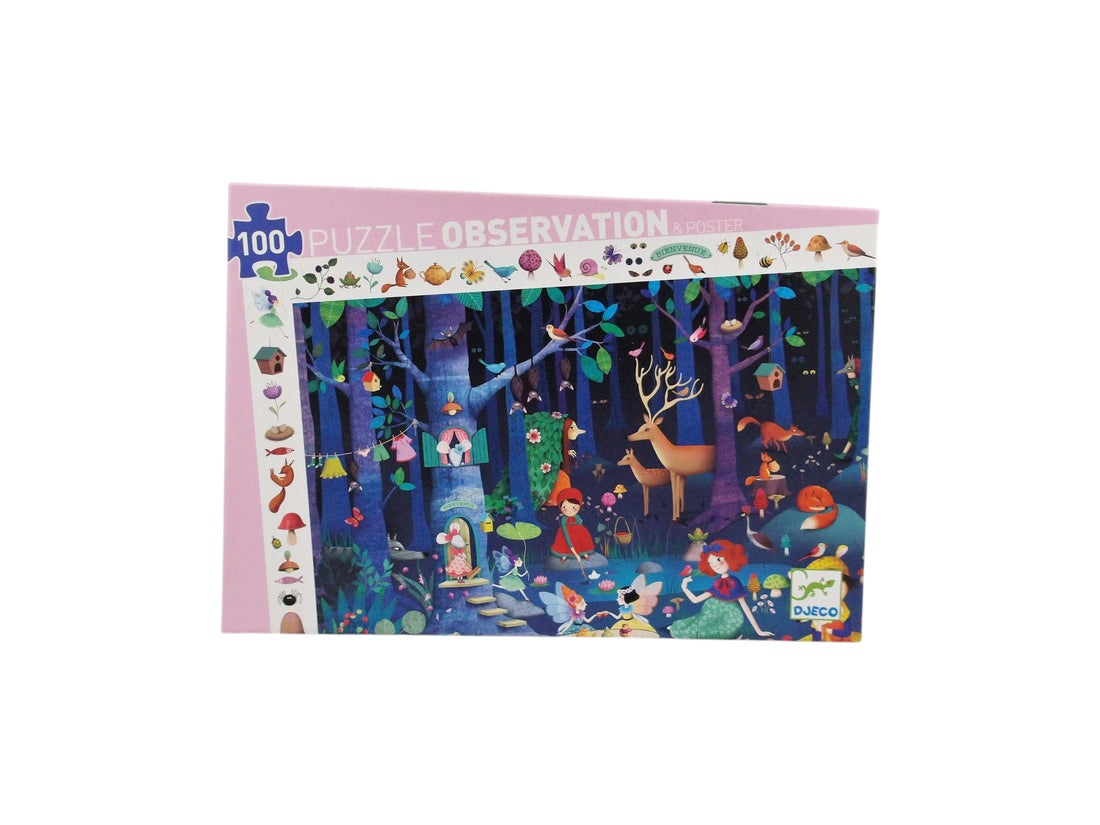 Puzzle Observation - 100 pièces -Forêt enchantée 