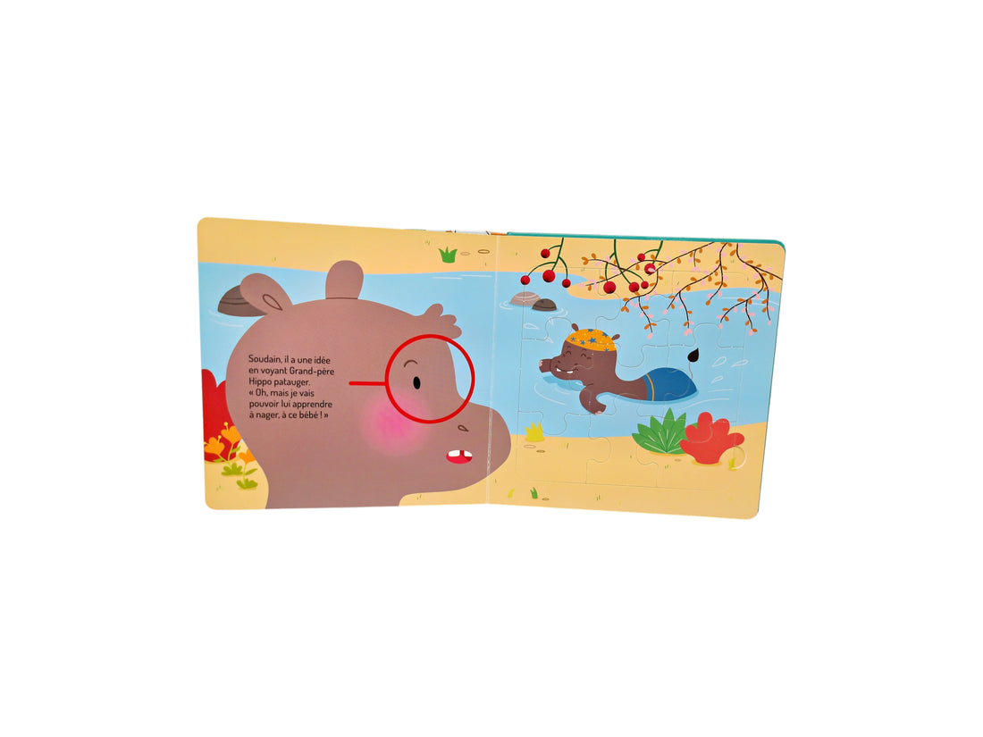 Mon histoire en puzzles - Petit Hippo attend l&