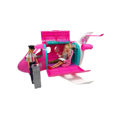 Mon avion de rêve et ses 3 Barbie