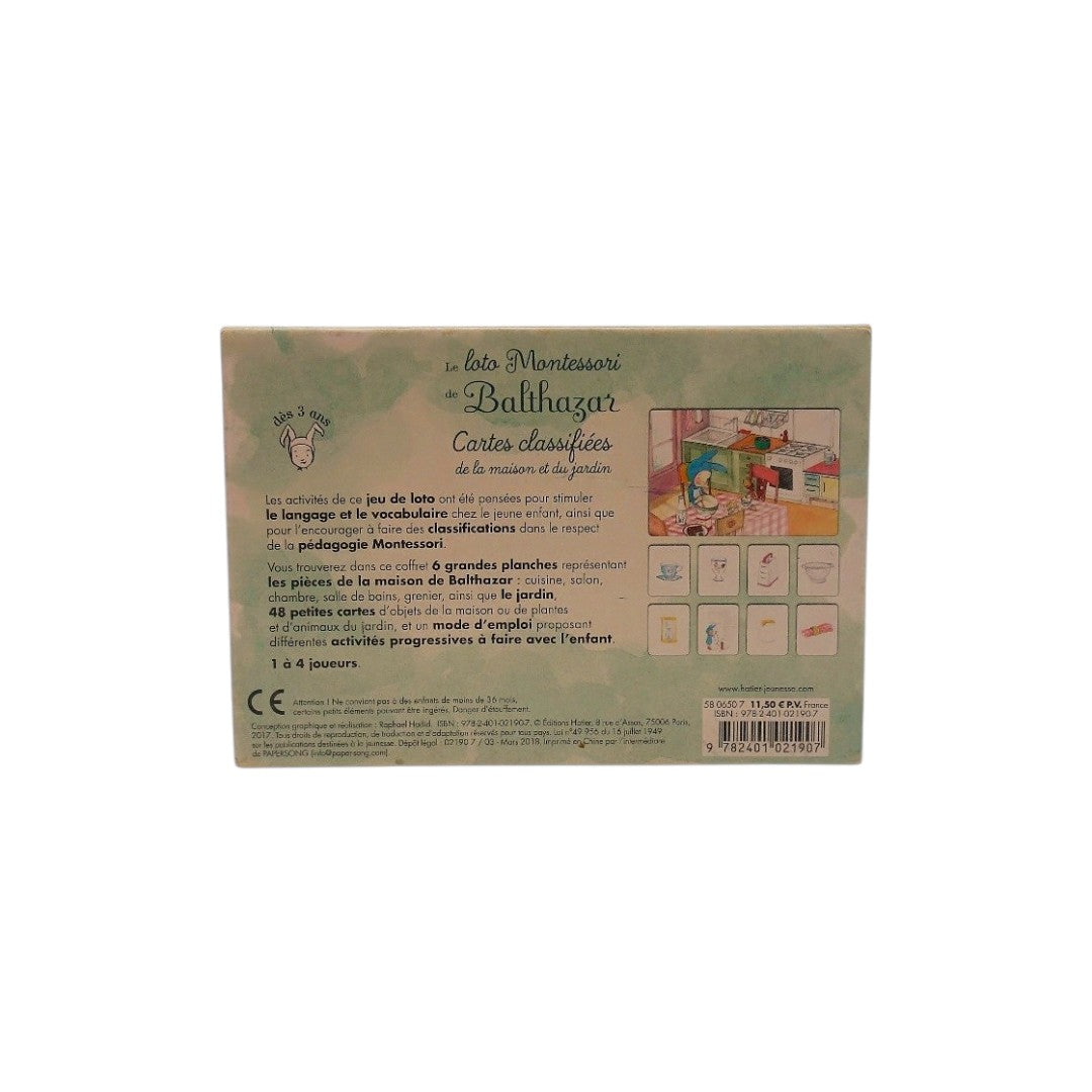 Le loto Montessori de Balthazar et de Pépin- Édition 2017