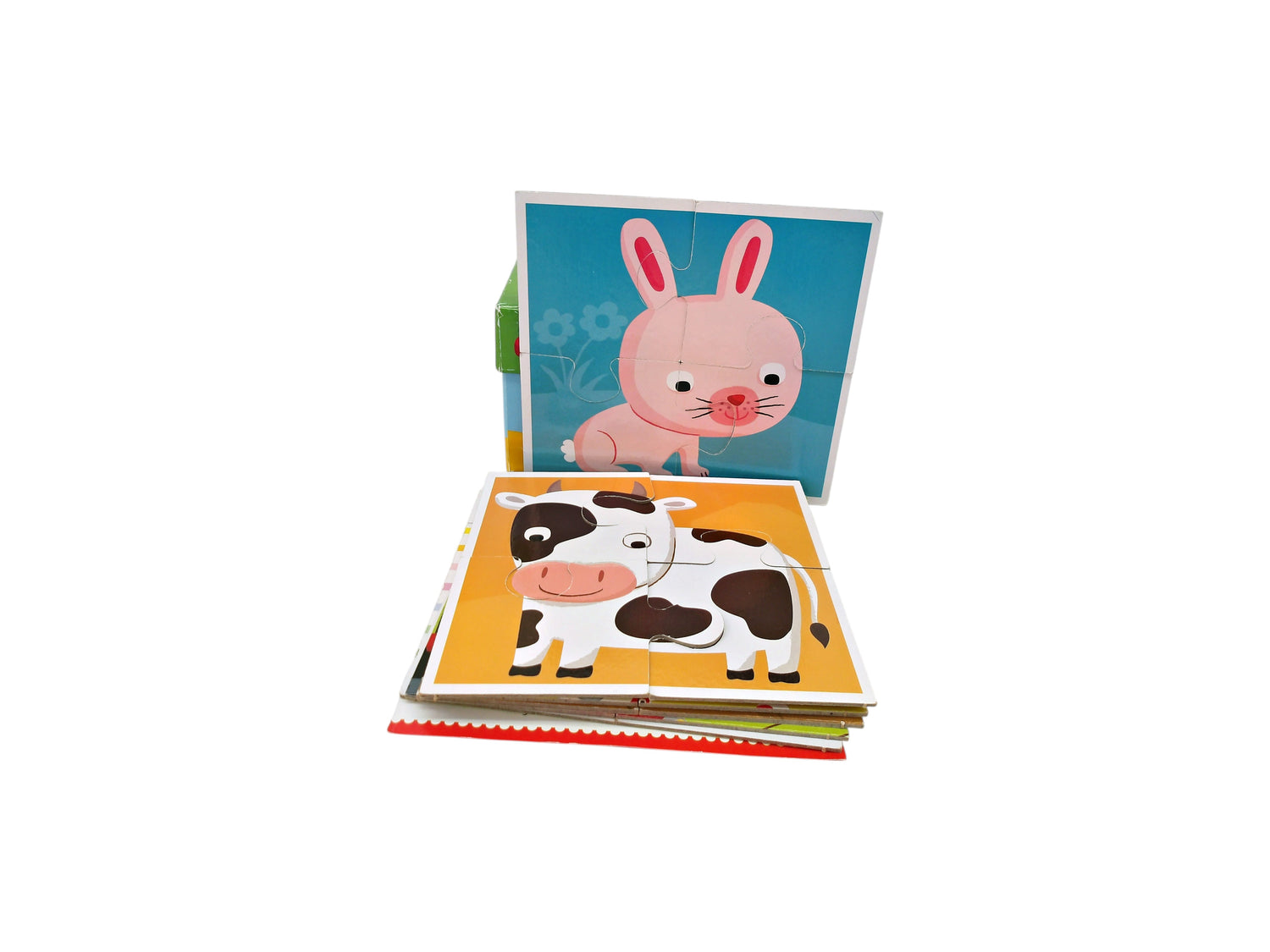 Puzzles double-face - Animaux -x8