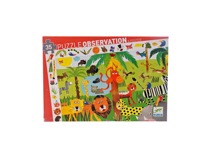 Puzzle observation - La jungle - 35 pièces