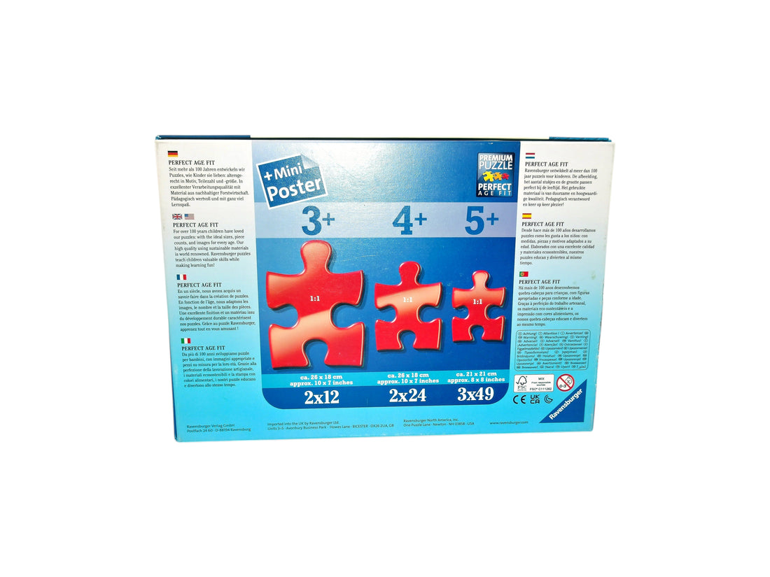 Puzzle - Pat Patrouille  - 3x49 pièces- Édition 1991