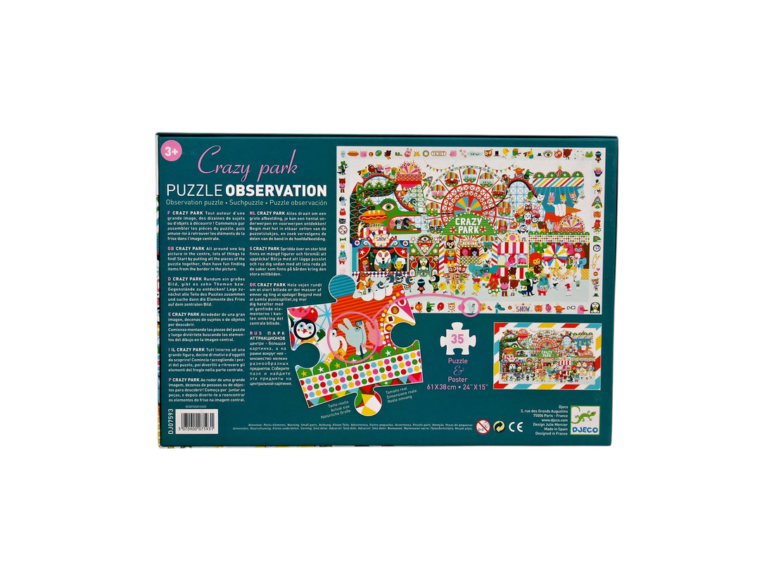Puzzle observation - 35 pièces- Crazy park