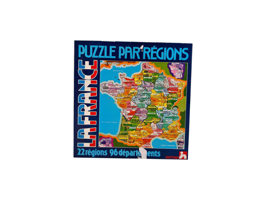 Puzzle - La France par départements - 116 Pièces - Édition 1986