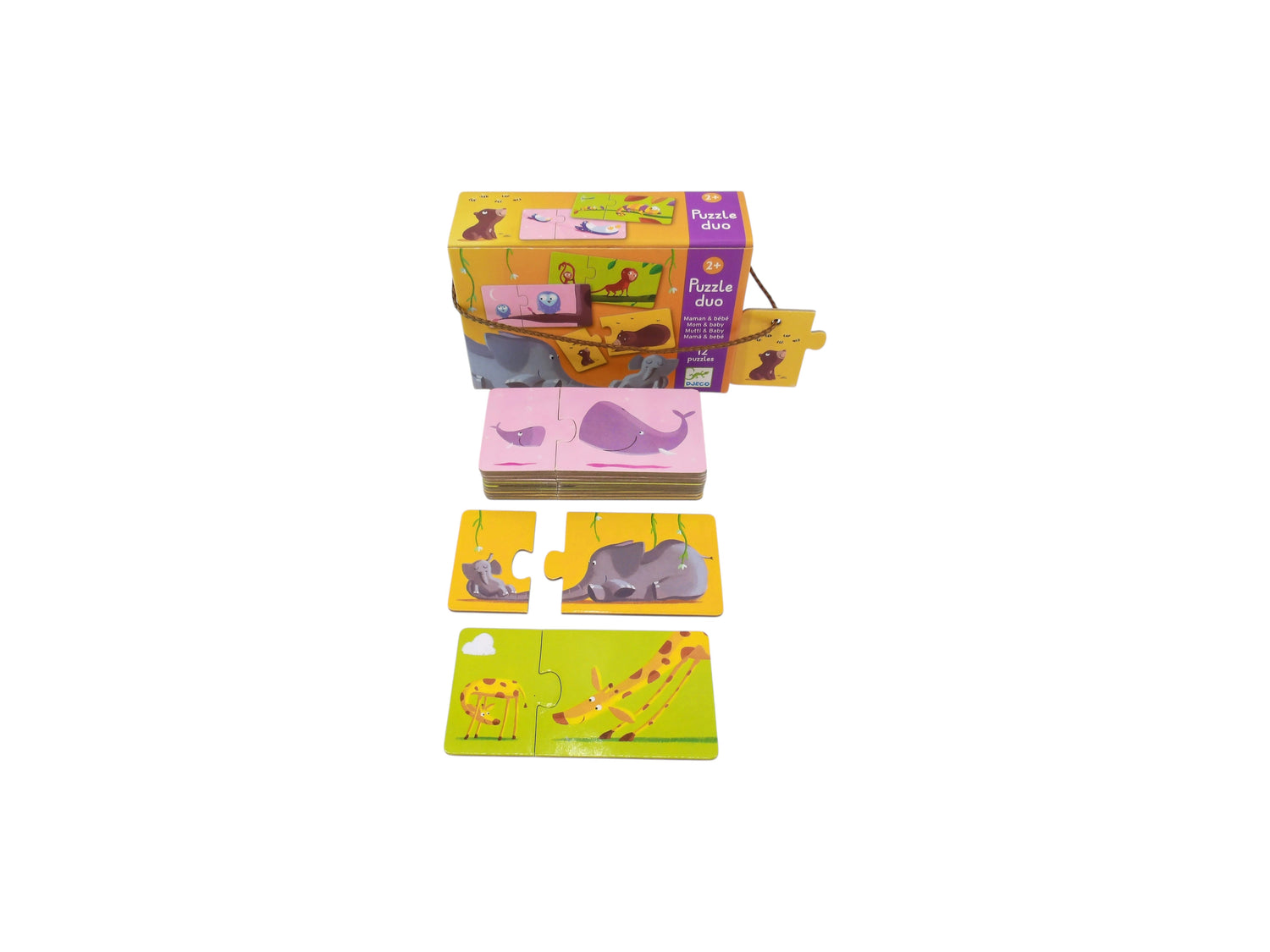Puzzle duo - Maman et bébé - 2x12 pièces