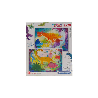 Puzzle - Dinosaures - 2x 20 pièces